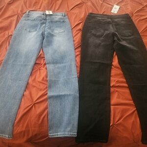 Women's Blue and Black Jeans 2 Pairs With Tags! Katch Me Brand Gold Star Tiktok